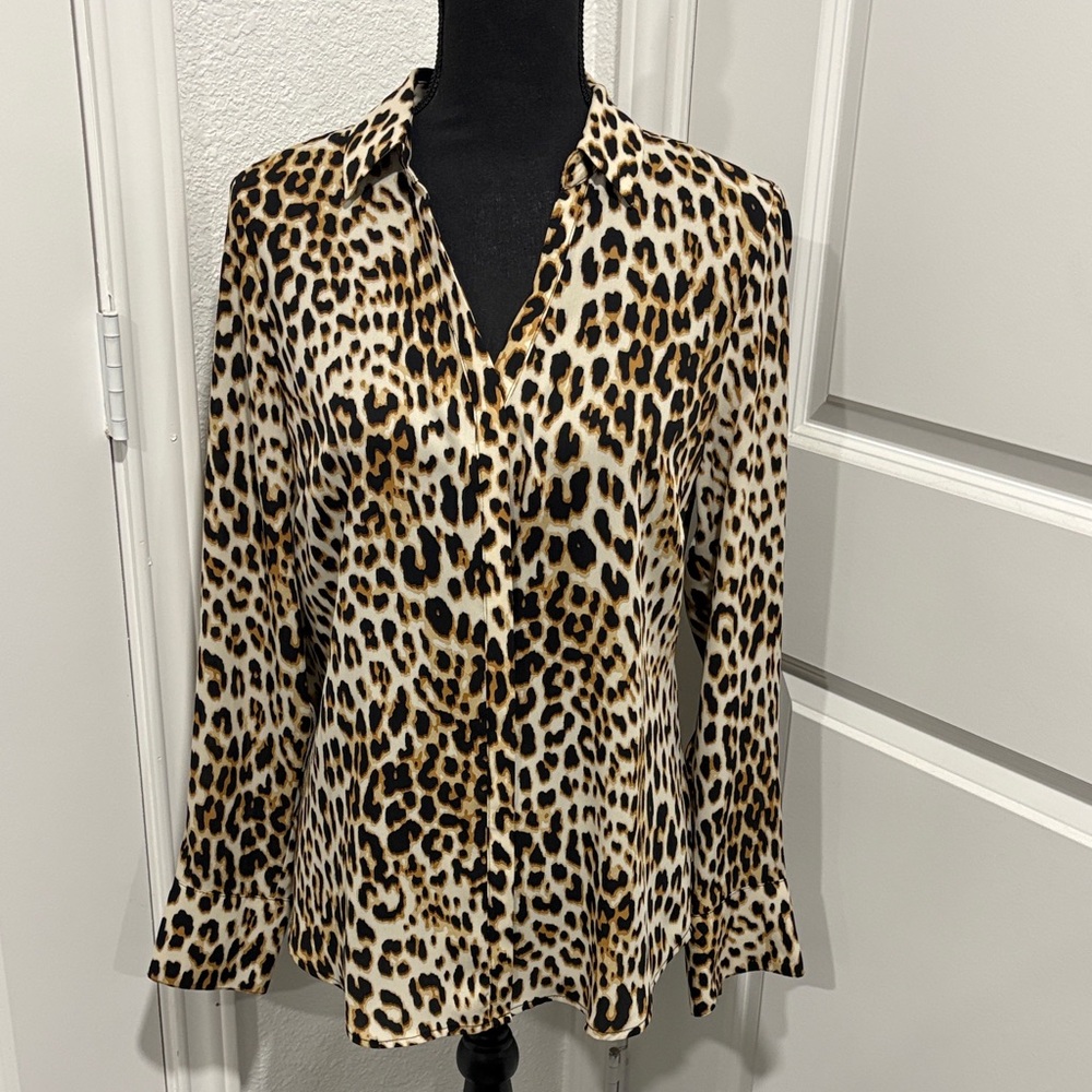 Worthington Animal Print Blouse